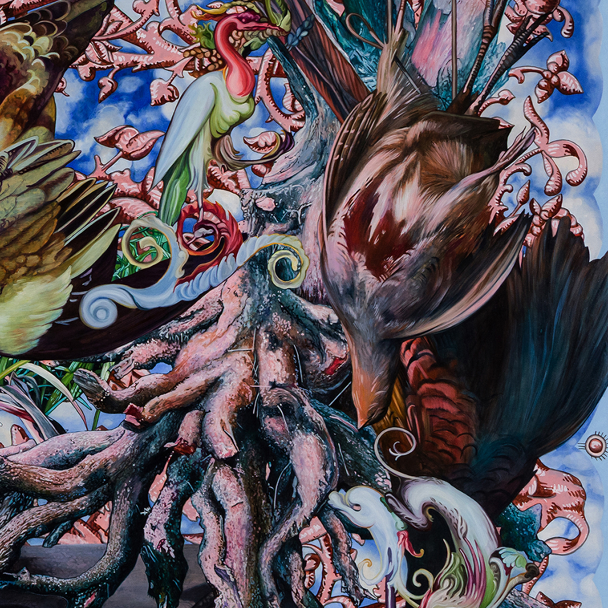 A revolution is not a dinner table. (detail of left side)