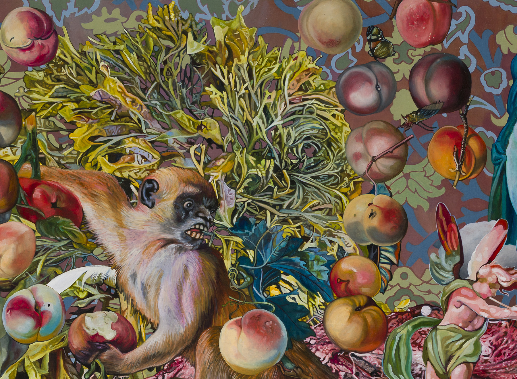 The bigger the monkey, the more it shows its tail. (detail view)